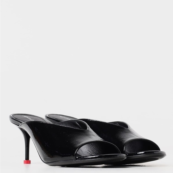 Alexander McQueen Black Mules Modern Design - Picture 2 of 6